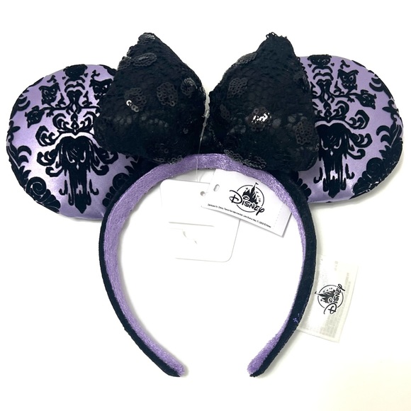 Disney Haunted Mansion Minnie Ears Headband NWT